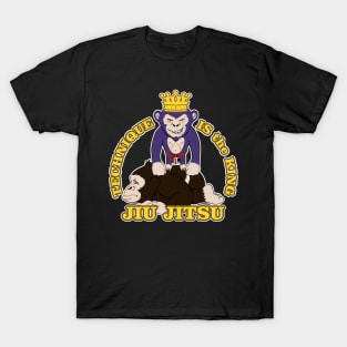 Technique is the King - Ape jiu jitsu T-Shirt